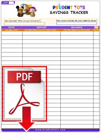 Download Prudent Tots Savings Tracker